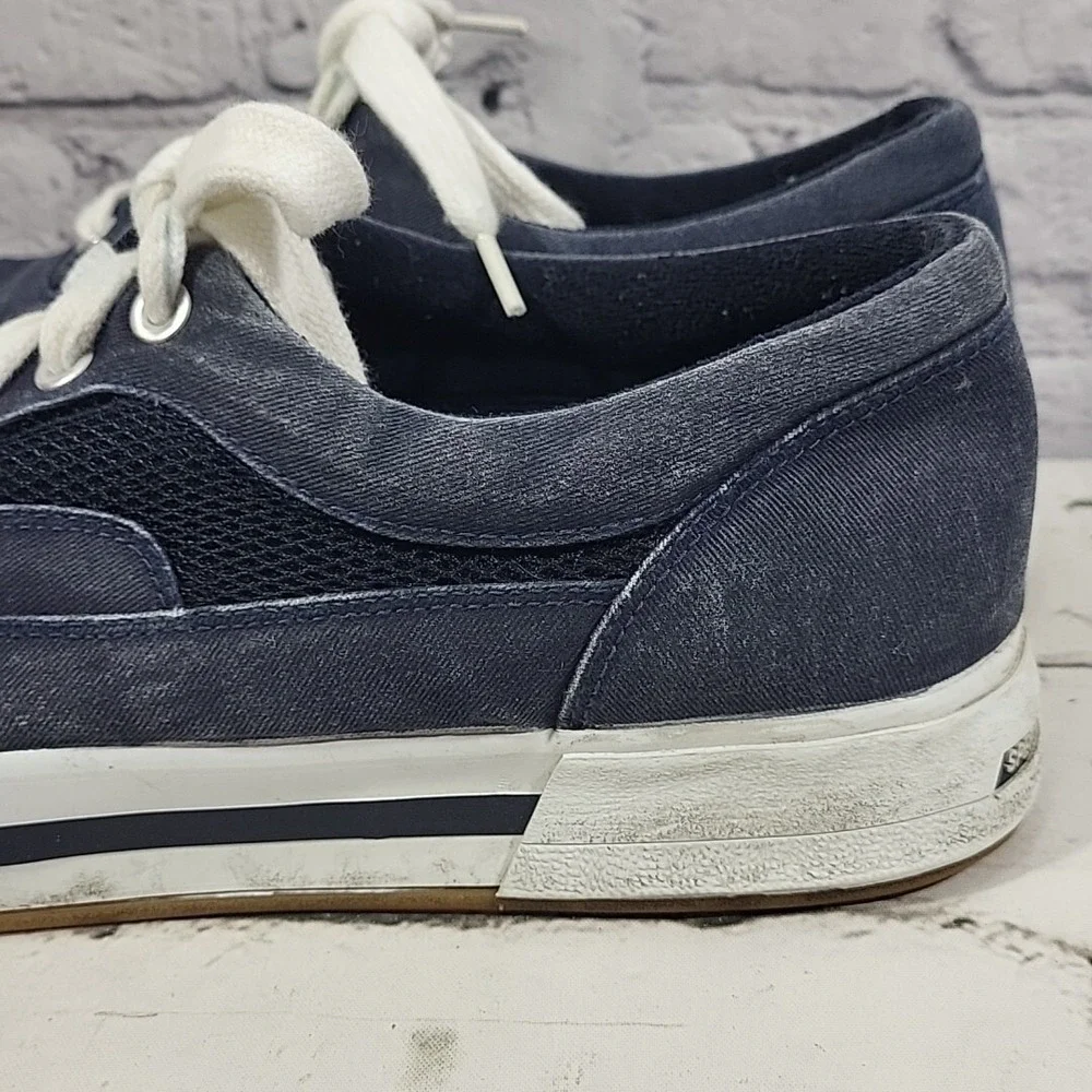 Sperry Top Sider Boat Shoes Womens Sz 9 Navy Blue‎ Platform Chunky Y2K Sneakers